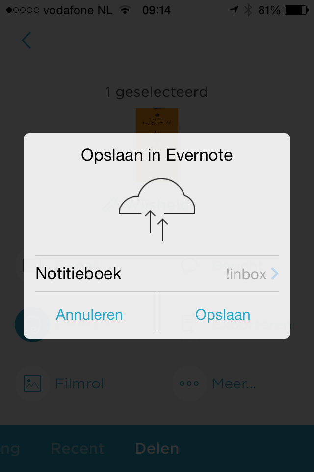 Share with Evernote